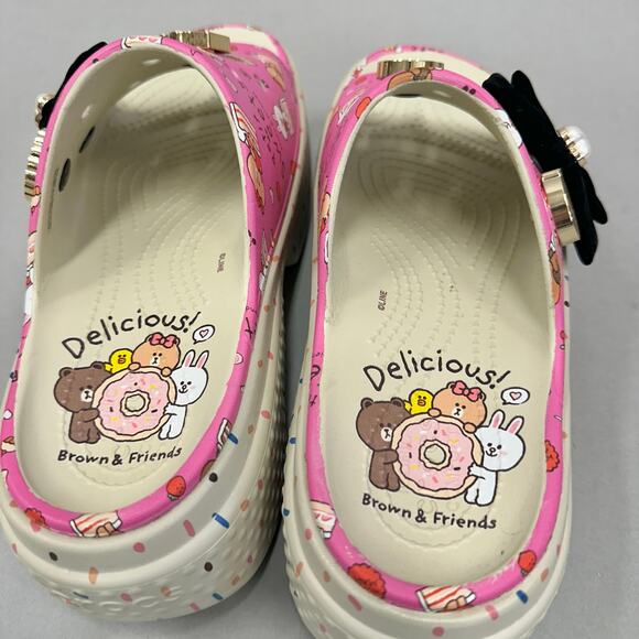 Crocs‎ Line Friends x Stomp Slide 'Petit Sweets' stomp slide sandals size 8 - Picture 13 of 16